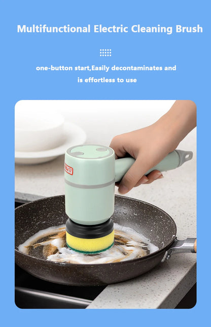 Automatic Kitchen Dishwashing Brush Bathtub Tile Professional Cleaning Brush