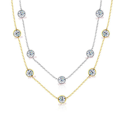 Shine Bright with Our TBCYD Bubble Moissanite Necklace!